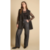 Jean femme regular loose Lealy noir LE TEMPS DES CERISES
