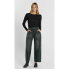 Jean femme regular loose Lealy noir LE TEMPS DES CERISES