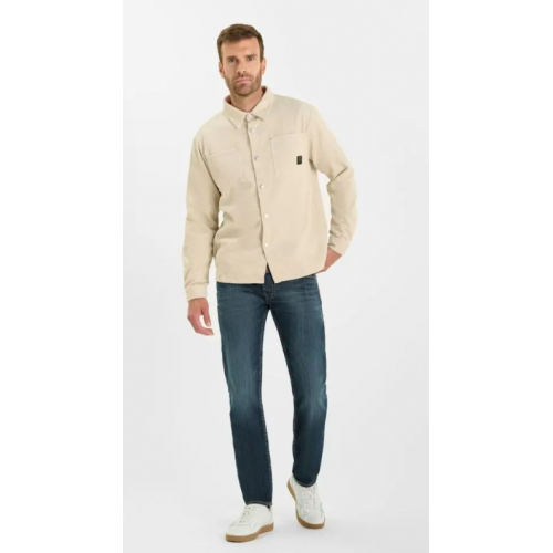 Surchemise Mage, HIVER homme ivoire en velours LE TEMPS DES CERISES