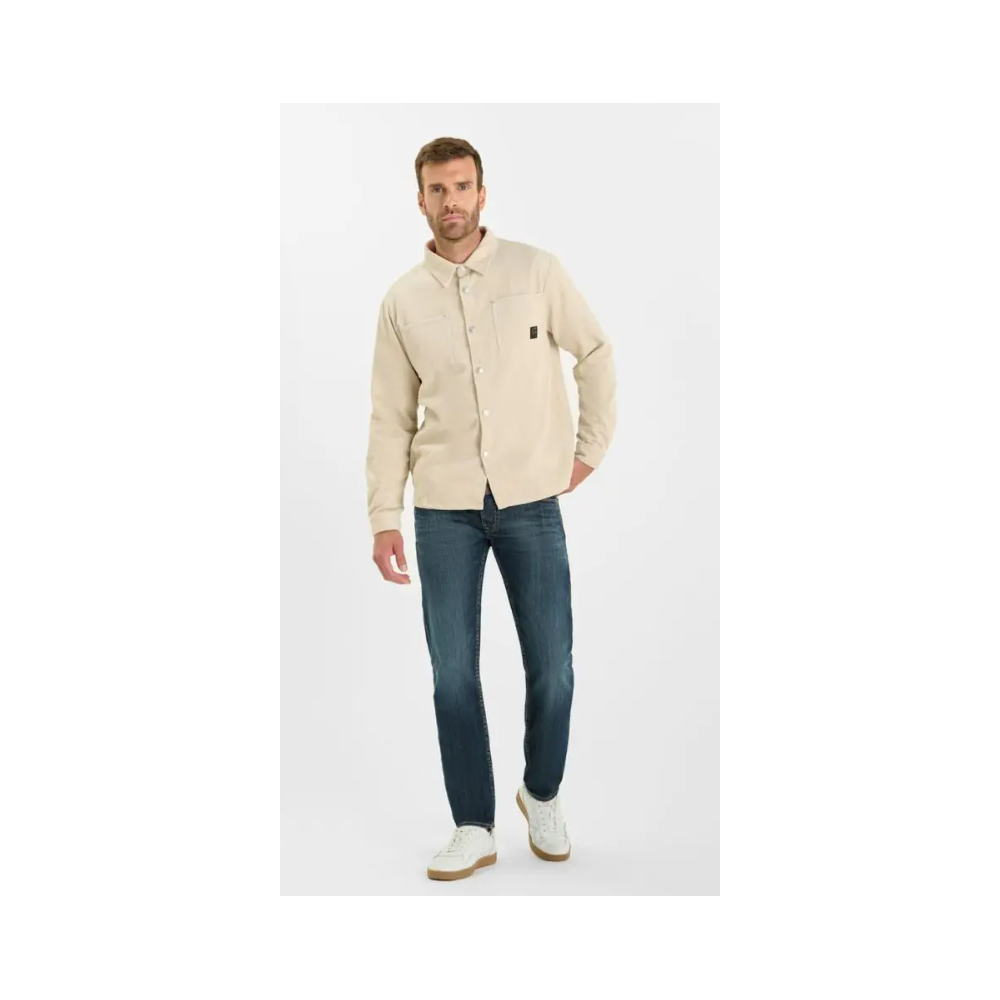 Surchemise Mage, HIVER homme ivoire en velours LE TEMPS DES CERISES