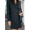 Robe HIVER, tailleur courte Femme black rayé FREEMAN