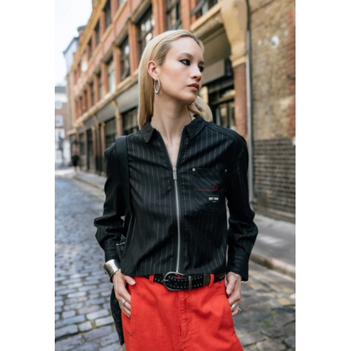 Chemise HIVER, cropped zippée Femme black FREEMAN T PORTER