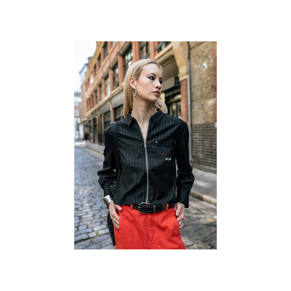 Chemise HIVER, cropped zippée Femme black FREEMAN T PORTER