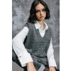 Pull HIVER sans manches clouté Femme medium grey FREEMAN T PORTER
