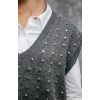 Pull HIVER sans manches clouté Femme medium grey FREEMAN T PORTER