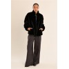 Veste HIVER femme, imitation fourrure noire MOLLY BRACKEN