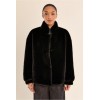Veste HIVER femme, imitation fourrure noire MOLLY BRACKEN