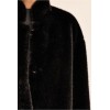 Veste HIVER femme, imitation fourrure noire MOLLY BRACKEN