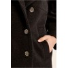 Manteau HIVER femme, anthracite boutonné au col large MOLLY BRACKEN