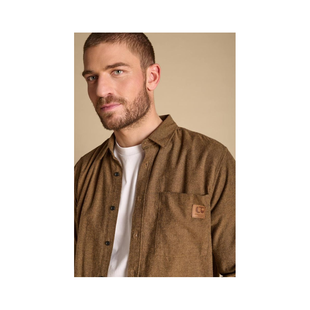 Chemise Debun HIVER, homme marron LE TEMPS DES CERISES