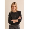 Cardigan femme HIVER, parsemé de strass anthracite MOLLY BRACKEN