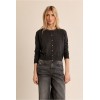 Cardigan femme HIVER, parsemé de strass anthracite MOLLY BRACKEN