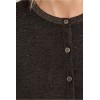 Cardigan femme HIVER, parsemé de strass anthracite MOLLY BRACKEN