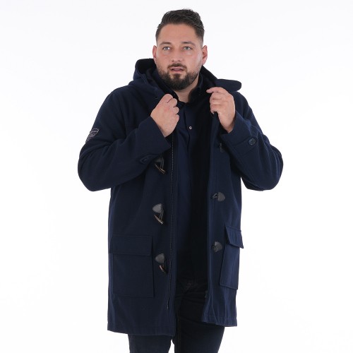 Manteau homme HIVER, duffle coat Ruckfield bleu marine