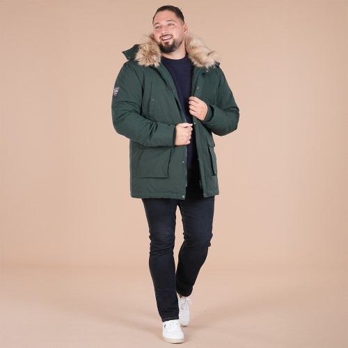 Parka homme HIVER, vert forêt Le Club Ruckfield