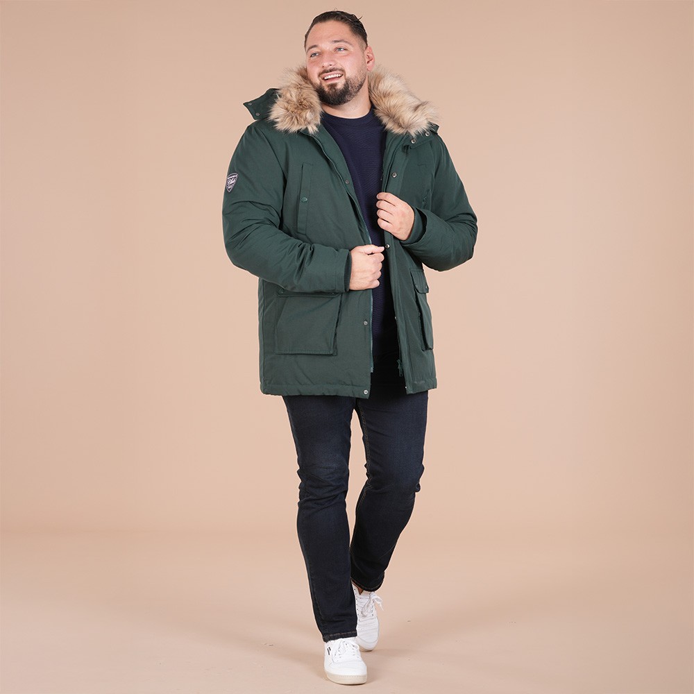 Parka homme HIVER, vert forêt Le Club Ruckfield