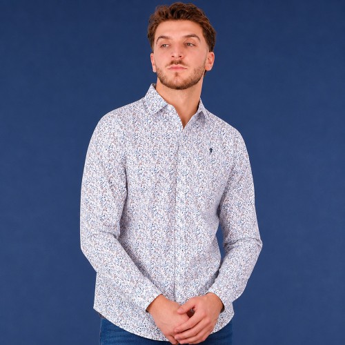Chemise homme HIVER, blanche no-iron à manches longues Ruckfield Ligne City