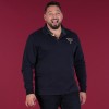 Polo homme HIVER, manches longues Autumn Rugby Camp bleu marine - GOTS