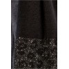 Écharpe femme HIVER, léopard, à paillettes noir MOLLY BRACKEN