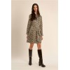 Robe HIVER, imprimé, ajustée col à nouer MOLLY BRACKEN
