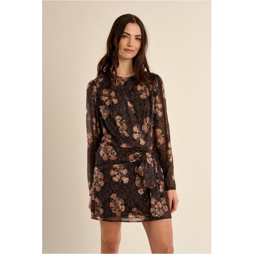 Robe HIVER, courte nouée, semi-transparente imprimé MOLLY BRACKEN