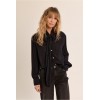 Blouse HIVER femme, noire à col lavallière MOLLY BRACKEN