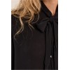 Blouse HIVER femme, noire à col lavallière MOLLY BRACKEN