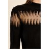 Pull femme HIVER, fin côtelé noir MOLLY BRACKEN