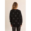 Pull femme HIVER, noir en maille, étoilé irisées MOLLY BRACKEN