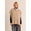 Poncho femme HIVER, ivoire en maille torsadée MOLLY BRACKEN