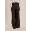Pantalon femme HIVER, anthracite, taille haute, jambes larges MOLLY BRACKEN
