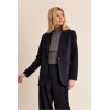 Blazer femme HIVER, marine à fines rayures, ajusté MOLLY BRACKEN