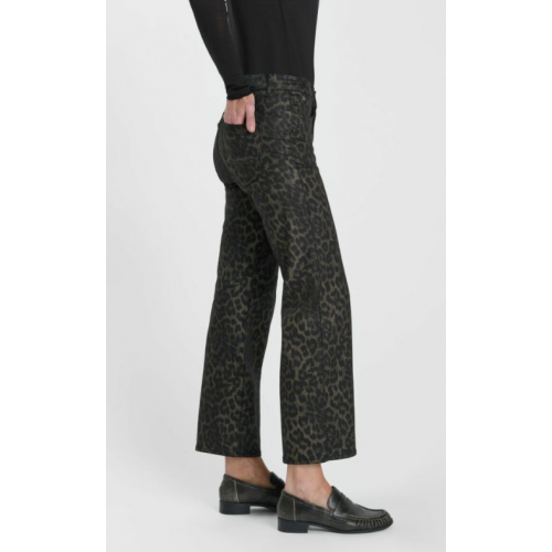 Jean femme HIVER, wide leg imprimé léopard 7/8 LE TEMPS DES CERISES