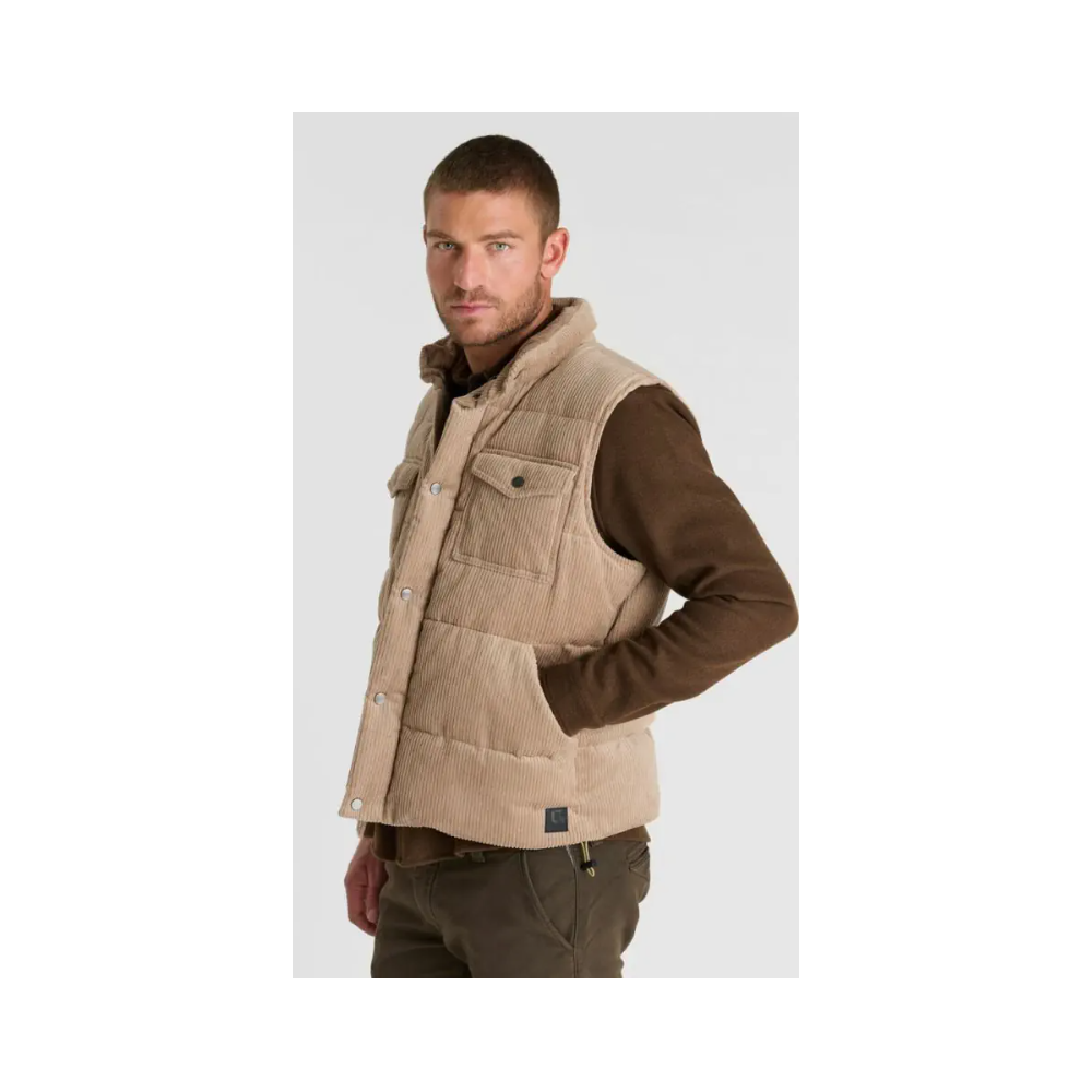 Doudoune homme Sely HIVER, sans manches en velours LE TEMPS DES CERISES