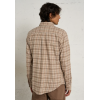 Chemise homme HIVER, à carreaux Beige CASUAL FRIDAY