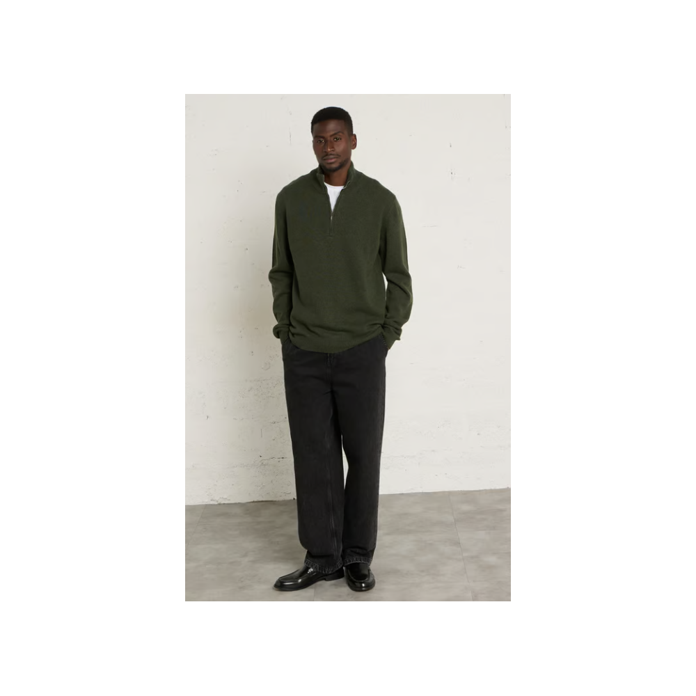 Pull HIVER homme, droit, col camionneur en laine mélangée CASUAL FRIDAY