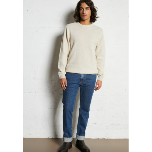 Pull homme HIVER, col rond en laine mélangée ivoire CASUAL FRIDAY