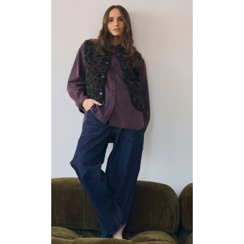Jean femme, balloon Madie bleu brut LE TEMPS DES CERISES