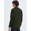 Pull homme HIVER, kaki, col polo CASUAL FRIDAY