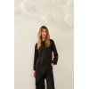 Tunique femme HIVER, noire asymétrique SOUVENIR