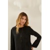Tunique femme HIVER, noire asymétrique SOUVENIR