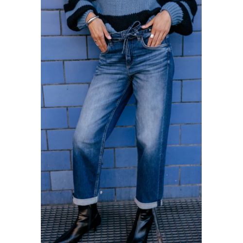Jeans boyfriend 7/8 Femme samba dark FREEMAN T PORTER