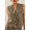 Gilet femme HIVER, sans manches avec sequins de la marque SOUVENIR