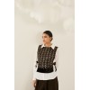 Chemise femme HIVER, blanche avec gilet sequins SOUVENIR