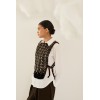 Chemise femme HIVER, blanche avec gilet sequins SOUVENIR