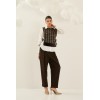 Chemise femme HIVER, blanche avec gilet sequins SOUVENIR