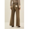 Jean femme SOUVENIR, large beige delavé avec une ceinture